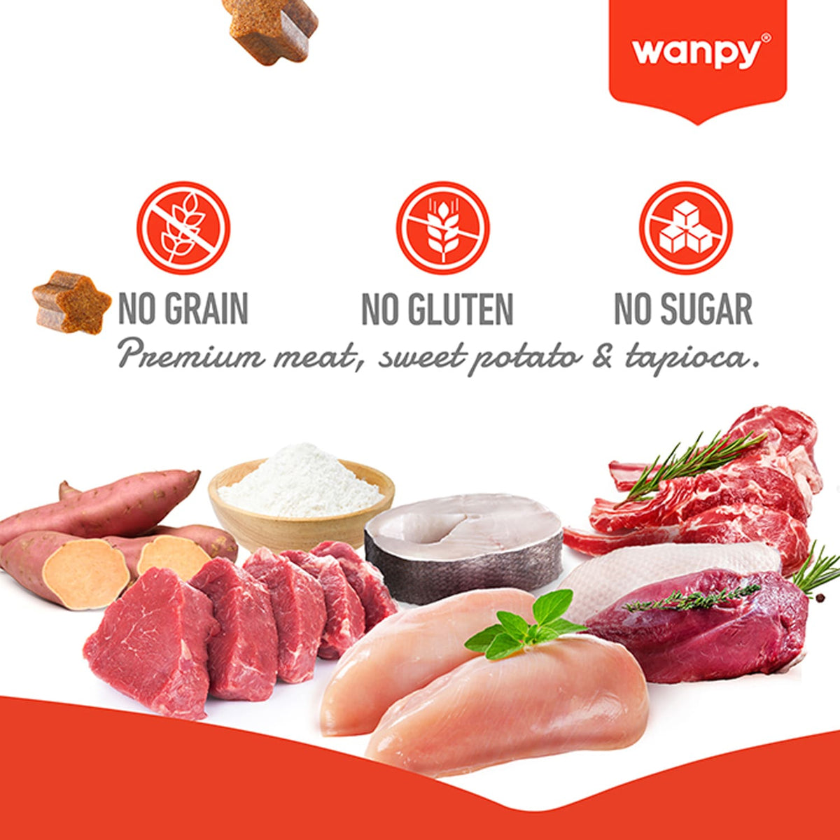 Wanpy Training Bites Lamb Recipe 100g