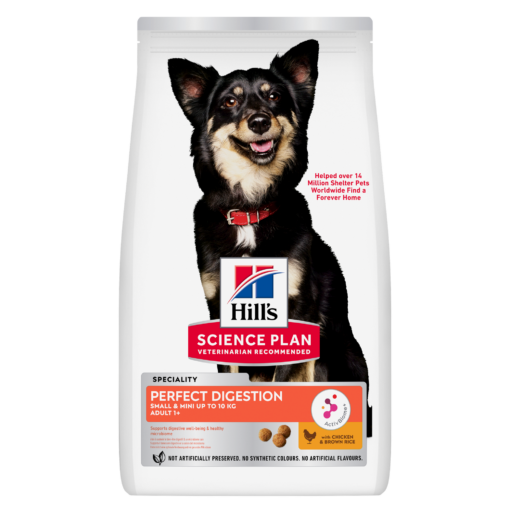 Hill’s Science Plan Perfect Digestion Small & Mini Adult 1+ Dog Food with Chicken & Brown Rice (1.5kg)