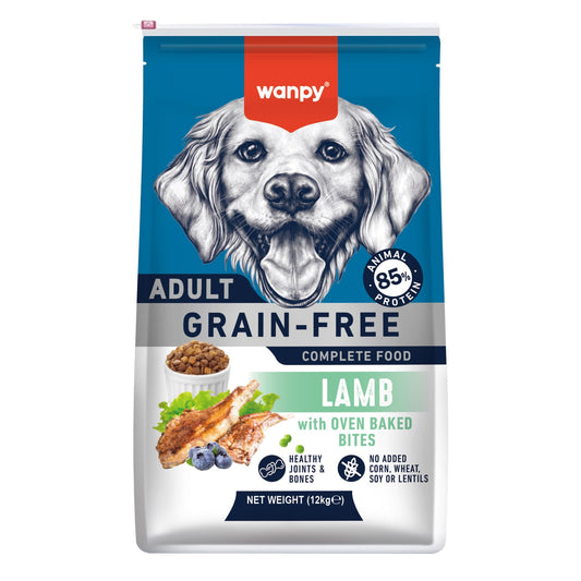 Wanpy Grain Free Complete Food For Dog - Lamb Recipe - 12Kg