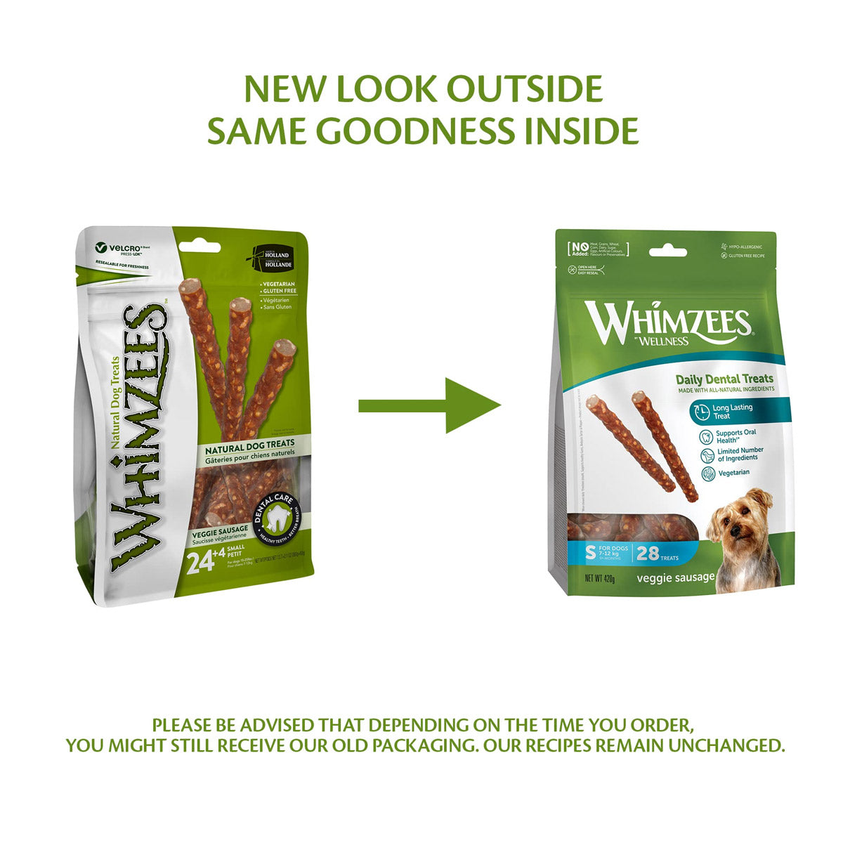 Whimzees Veggie Sausage Small 28pcs