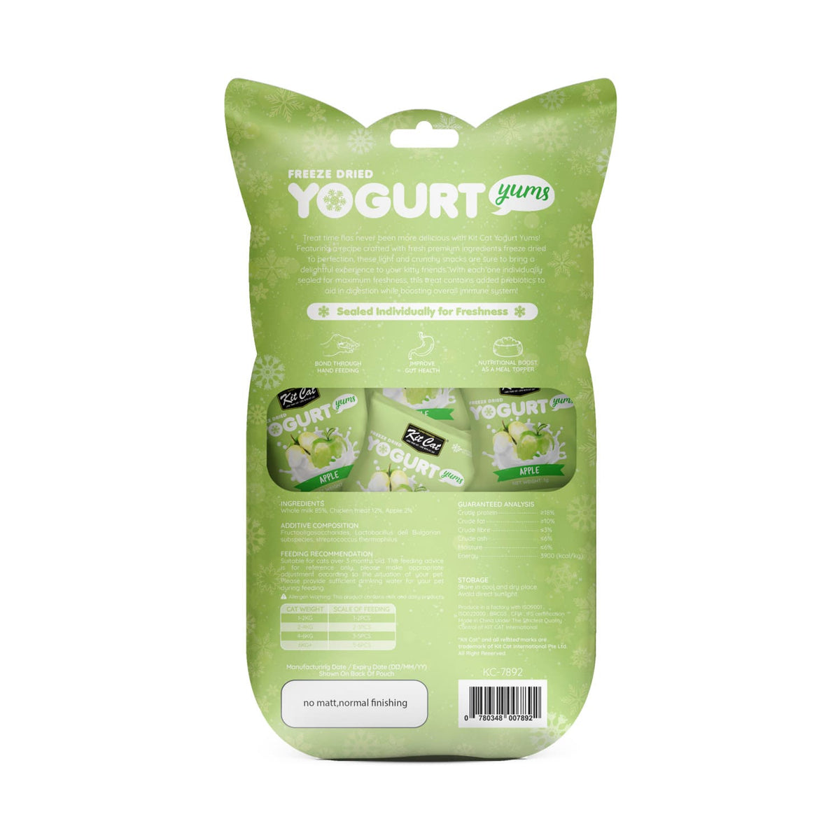 Kit Cat Freeze Dried Yogurt Yums - Apple