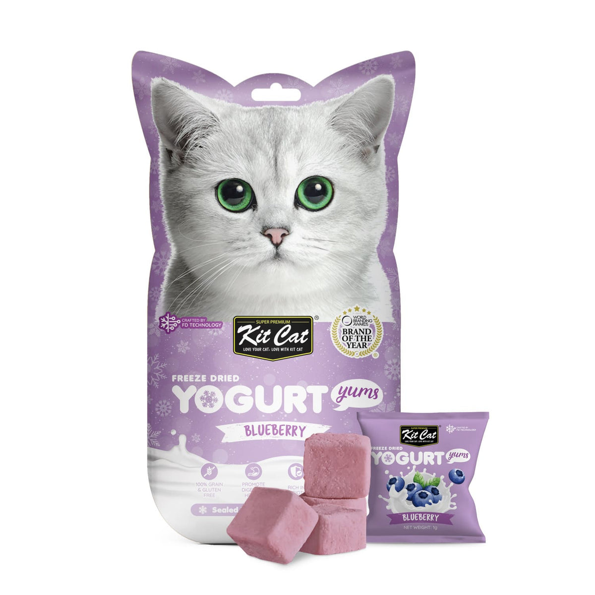 Kit Cat Freeze Dried Yogurt Yums - Blueberry