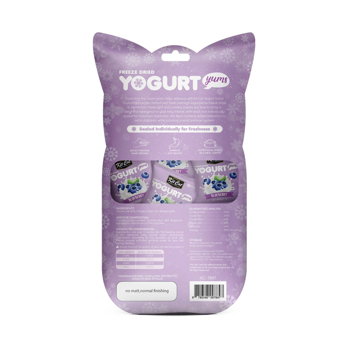 Kit Cat Freeze Dried Yogurt Yums - Blueberry