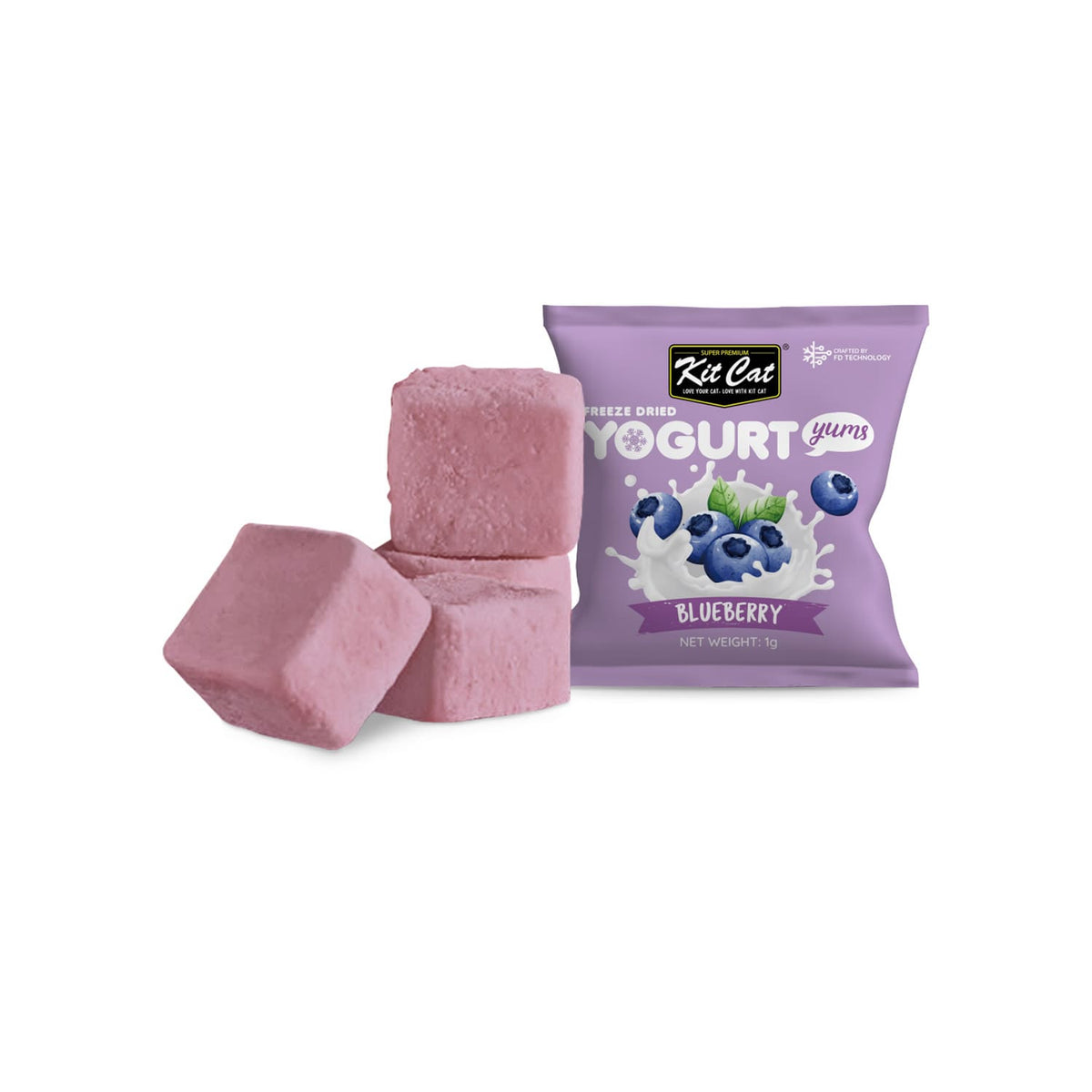 Kit Cat Freeze Dried Yogurt Yums - Blueberry