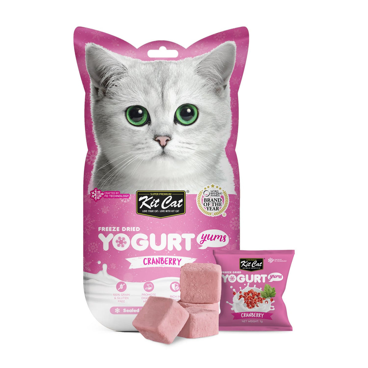 Kit Cat Freeze Dried Yogurt Yums - Cranberry