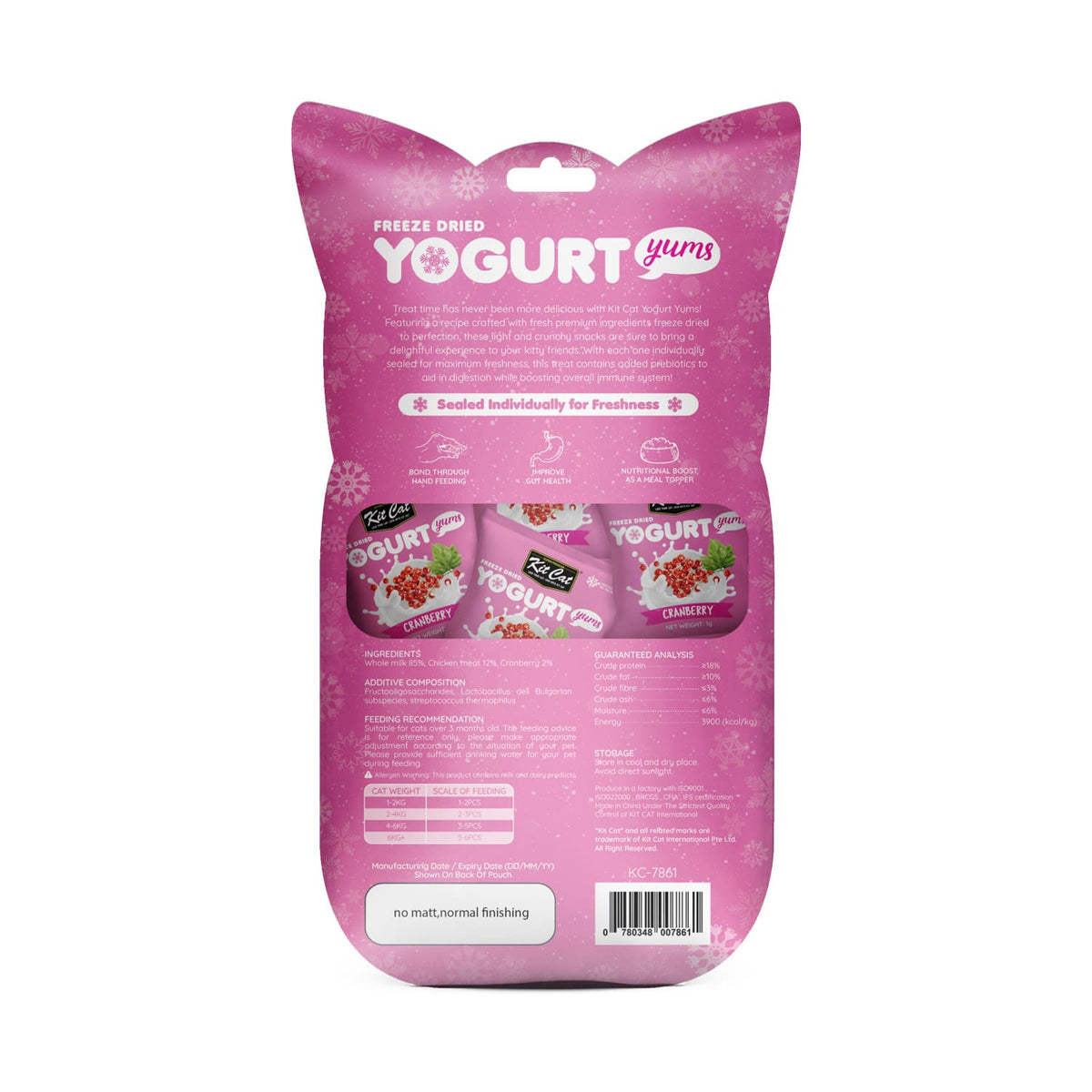 Kit Cat Freeze Dried Yogurt Yums - Cranberry