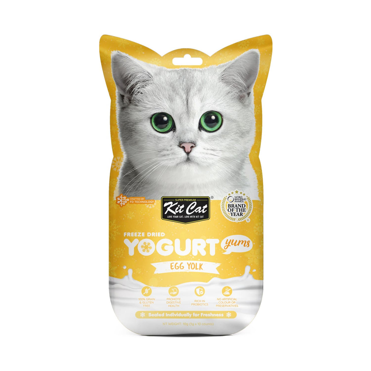 Kit Cat Freeze Dried Yogurt Yums - Egg Yolk