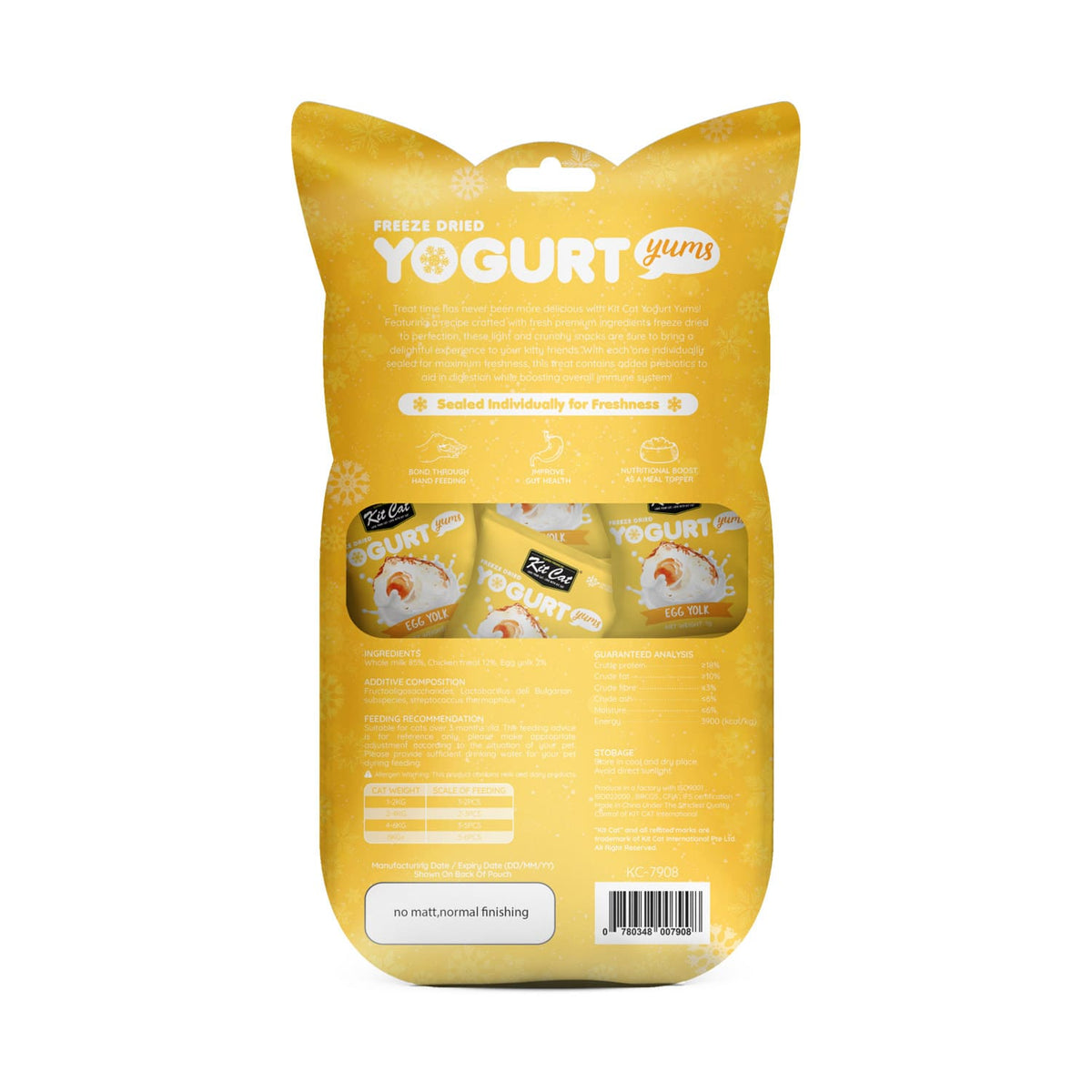 Kit Cat Freeze Dried Yogurt Yums - Egg Yolk