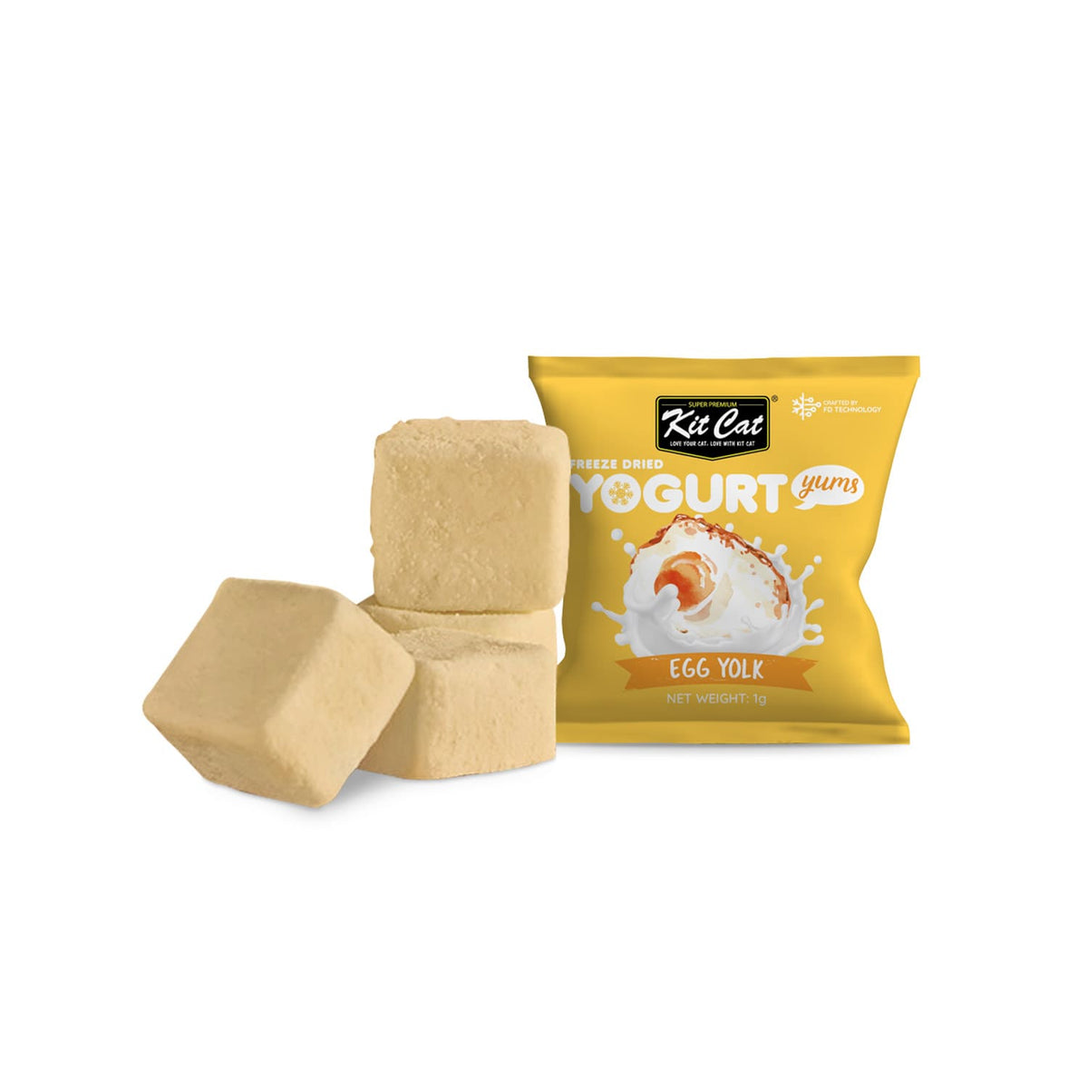 Kit Cat Freeze Dried Yogurt Yums - Egg Yolk