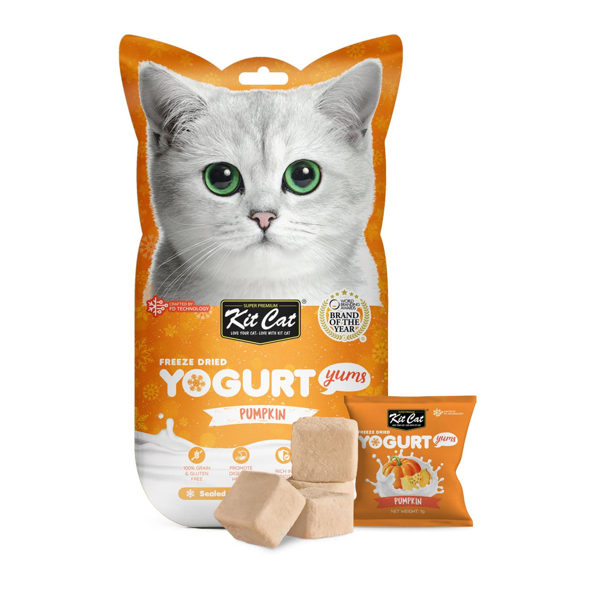 Kit Cat Freeze Dried Yogurt Yums - Pumpkin
