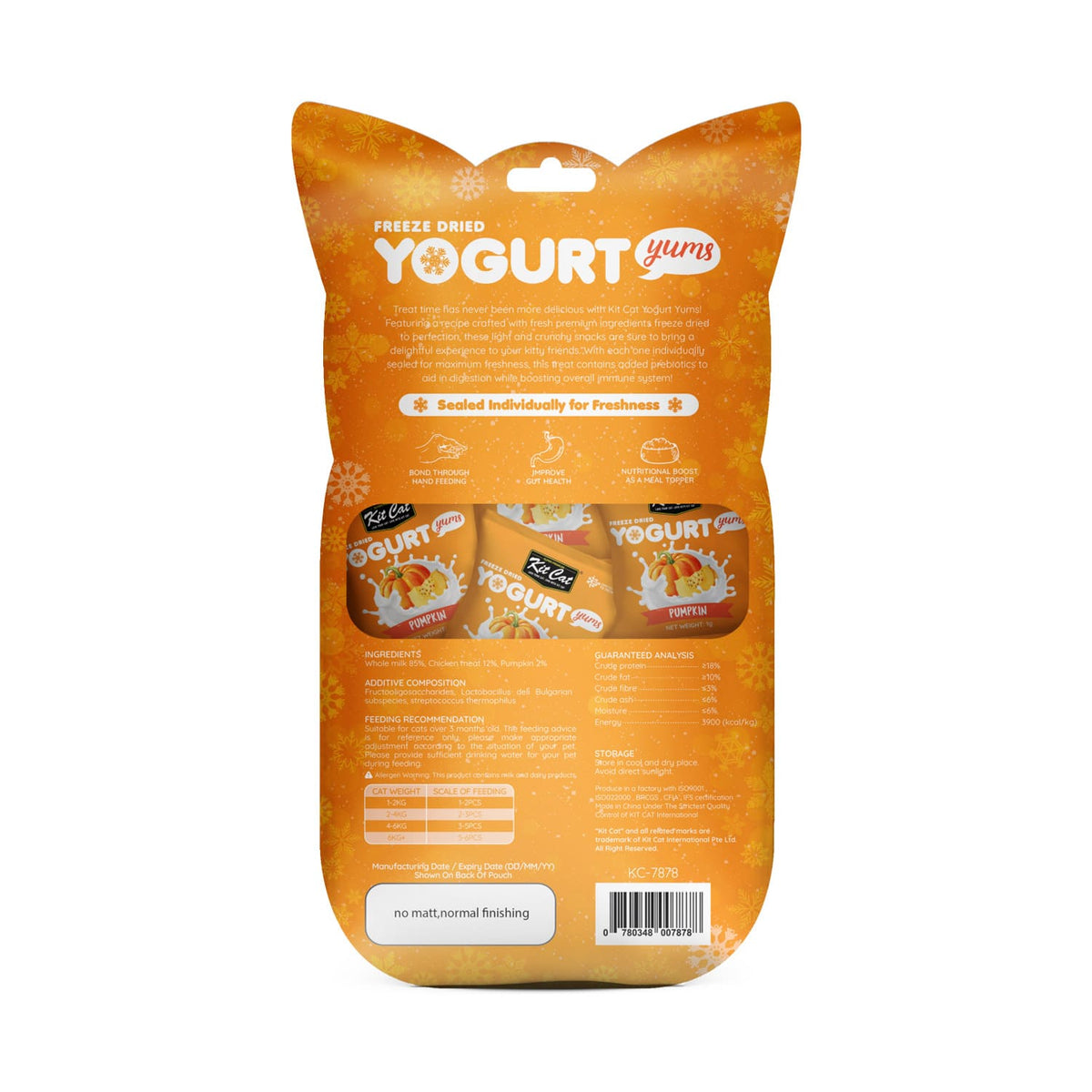 Kit Cat Freeze Dried Yogurt Yums - Pumpkin