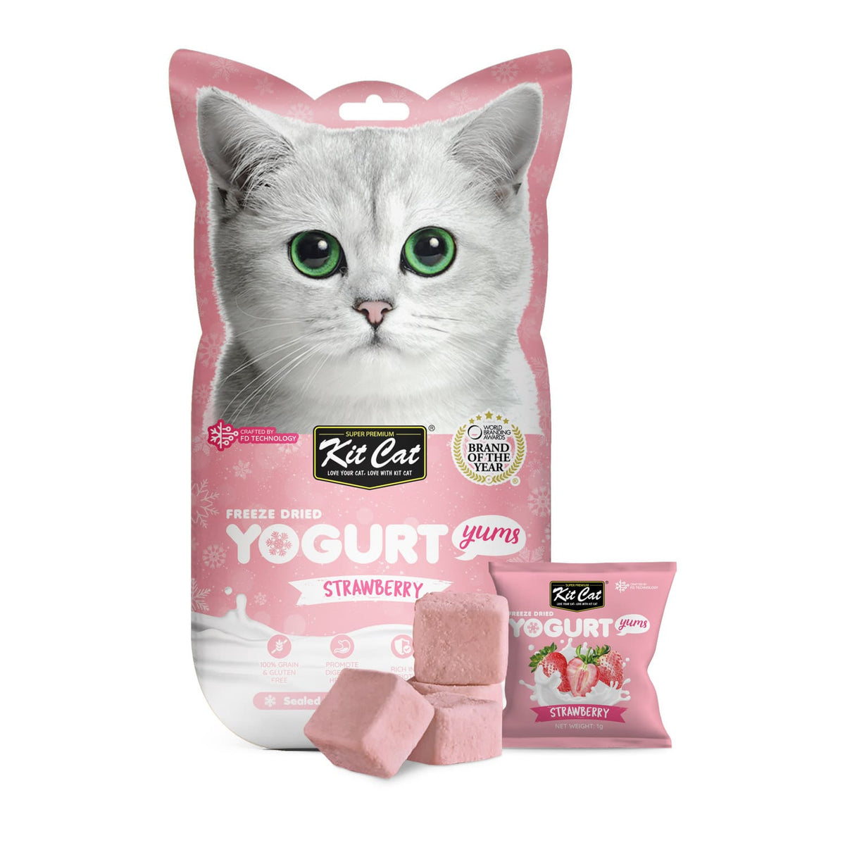 Kit Cat Freeze Dried Yogurt Yums - Strawberry