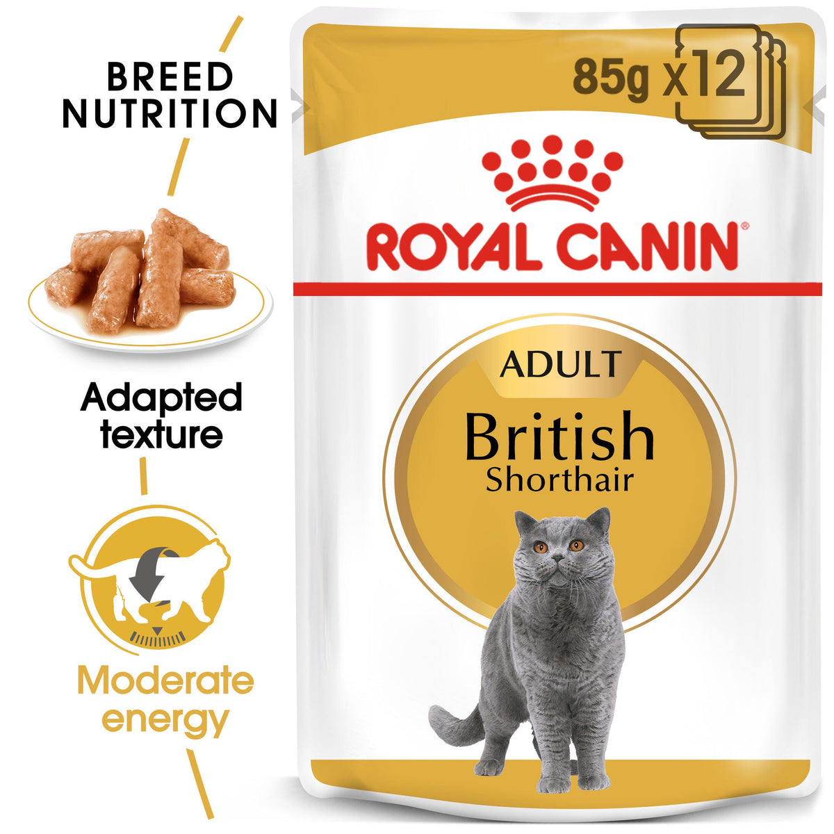 Royal Canin British Shorthair Wet Cat Food - 12 x 85g
