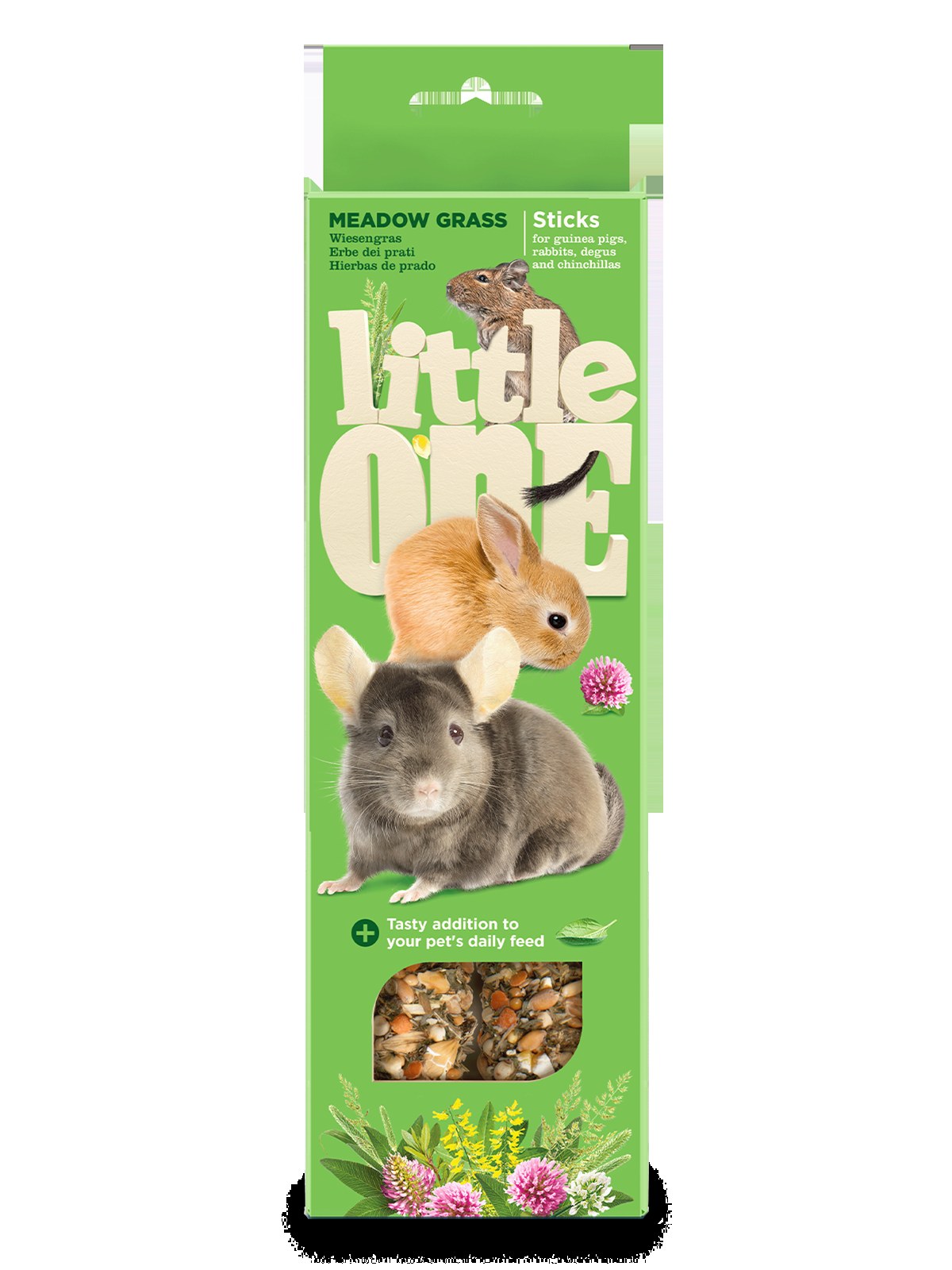 Little One Sticks for guinea pigs, rabbits, degus and chinchillas with meadow grass 2x55g