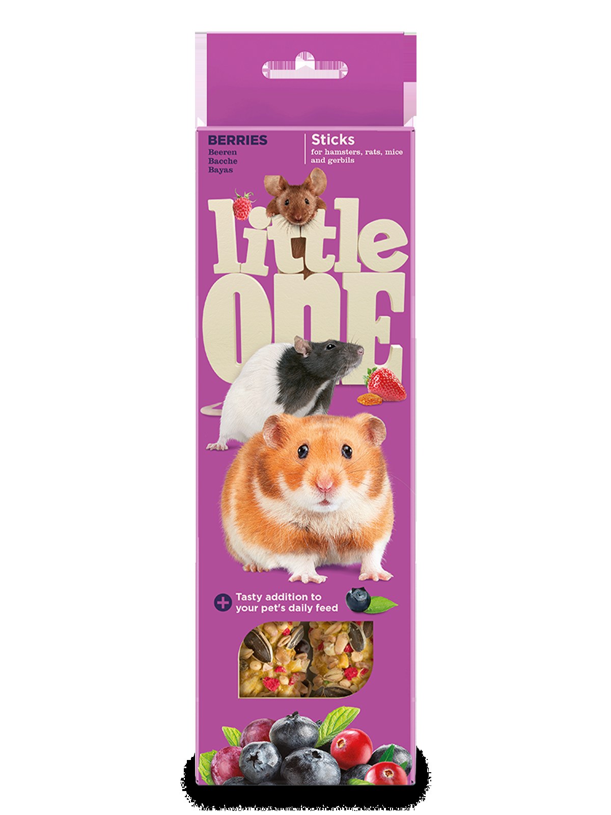 Little One Sticks for hamsters, rats, mice and gerbils with berries 2x60g