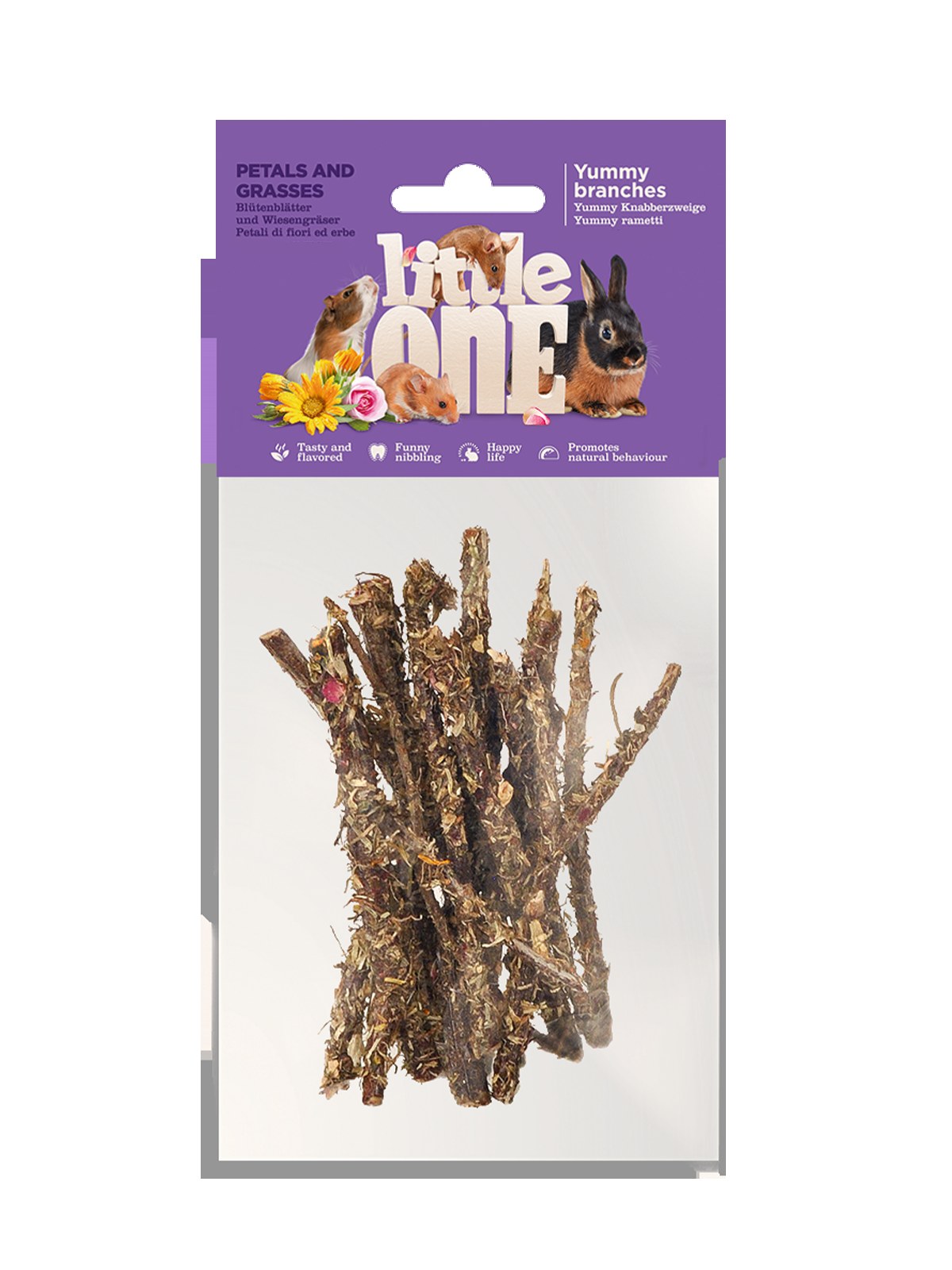 Little One snack Yummy branches with petals and grasses 35g