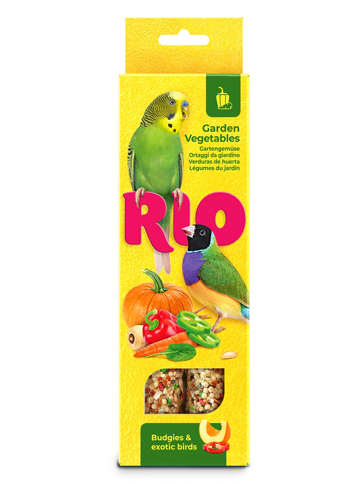 RIO Sticks for Budgies and Exotic birds with garden vegetables 2x40g