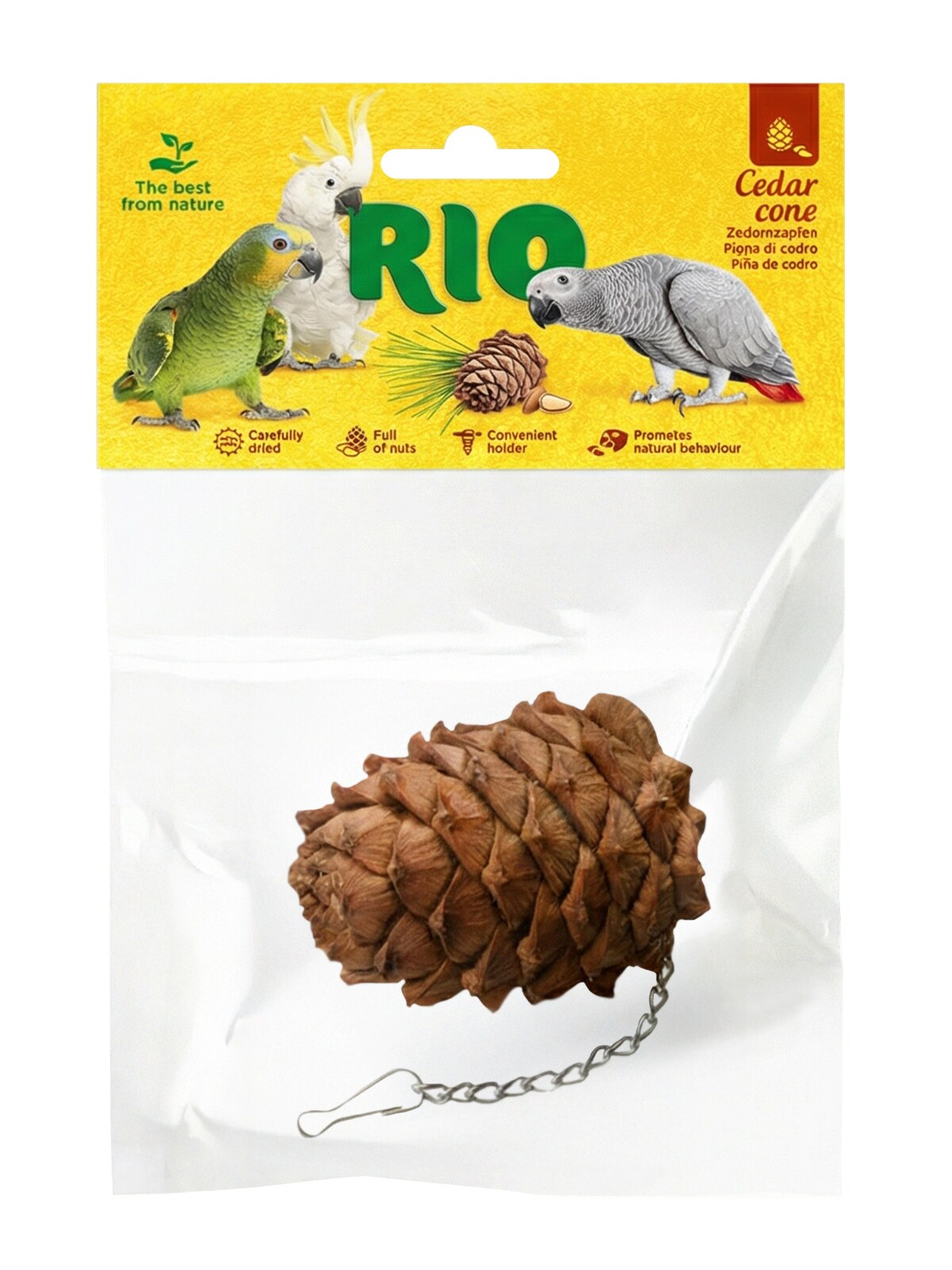 RIO Cedar cone treat-toy for birds