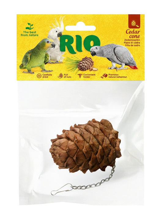 RIO Cedar cone treat-toy for birds