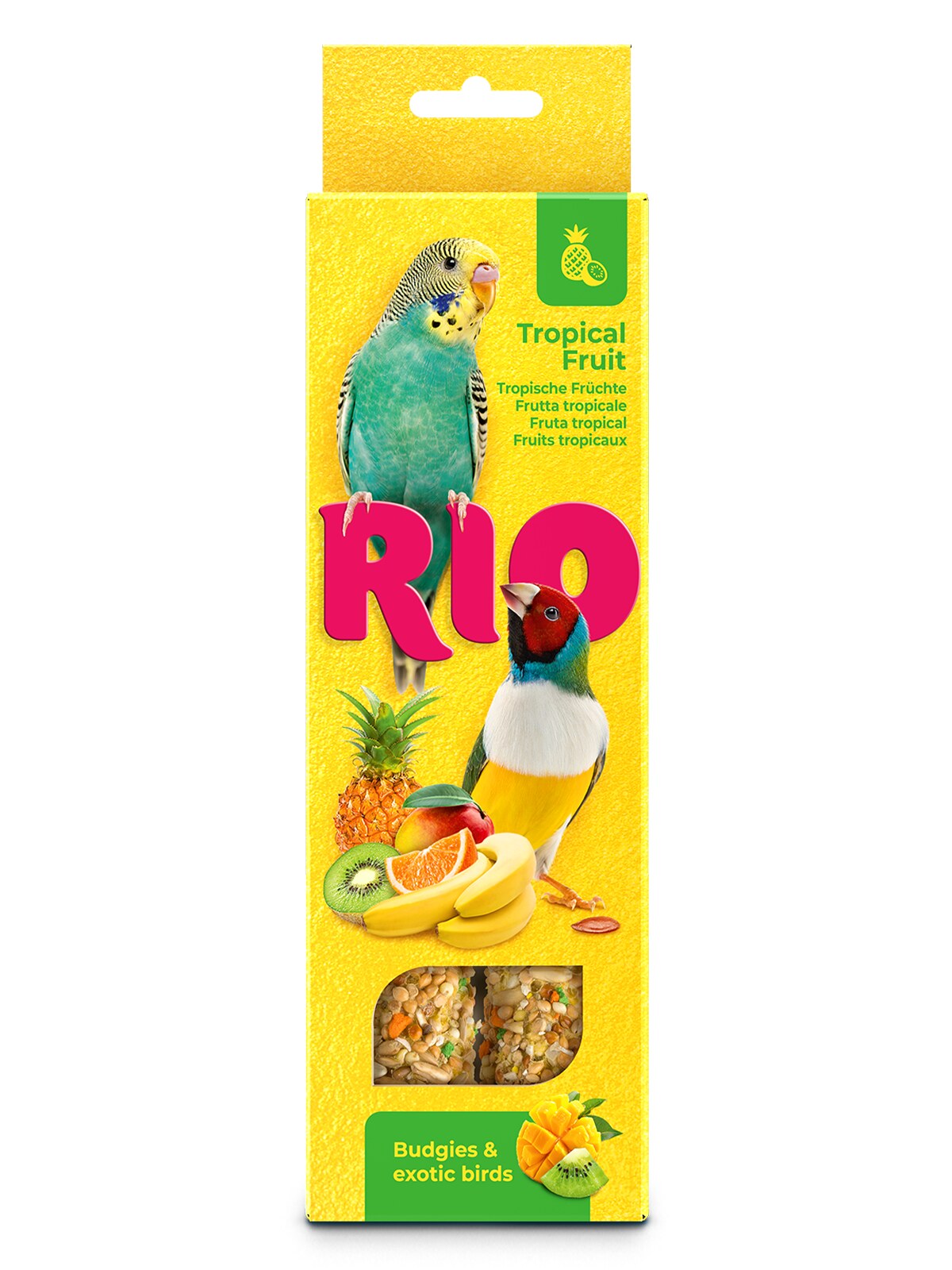 RIO Sticks for Budgies and Exotic birds with tropical fruit 2x40g