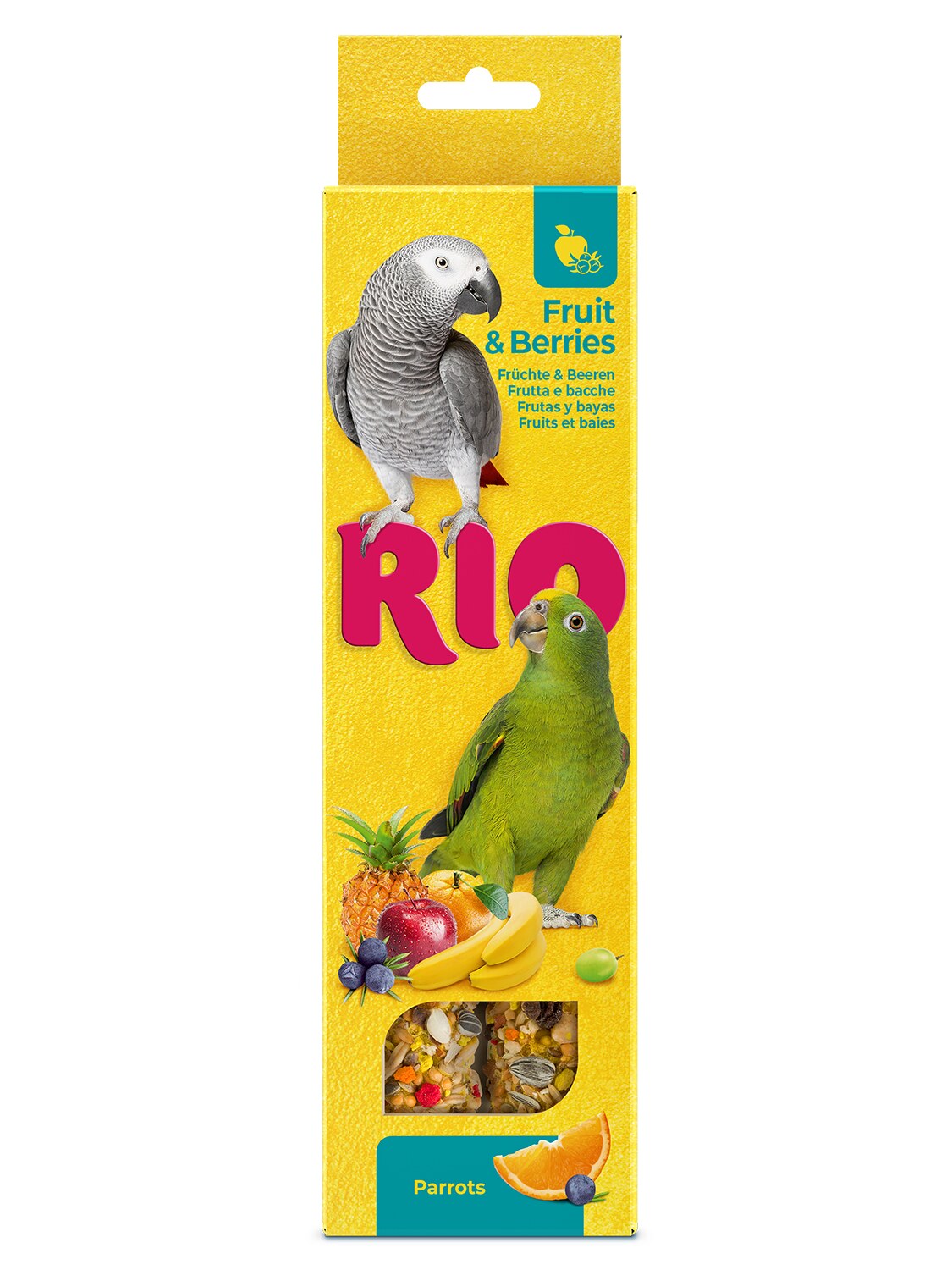 RIO Sticks for Parrots with fruit and berries 2x90g