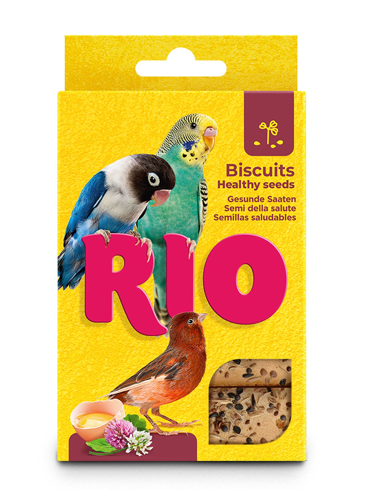 RIO Biscuits for all birds with healthy seeds 5x7g