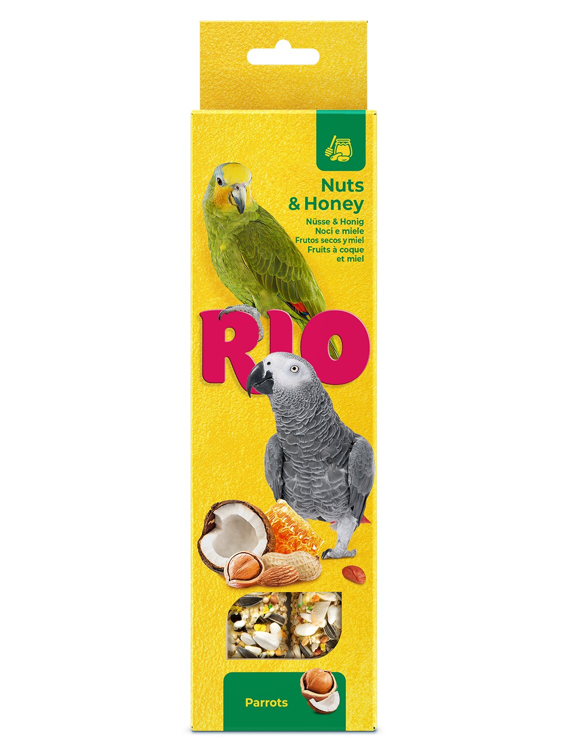 RIO Sticks for Parrots with nuts and honey 2x90g