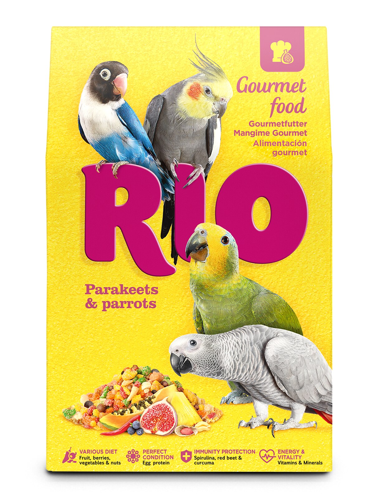 RIO Gourmet food for Parakeets and Parrots 250g
