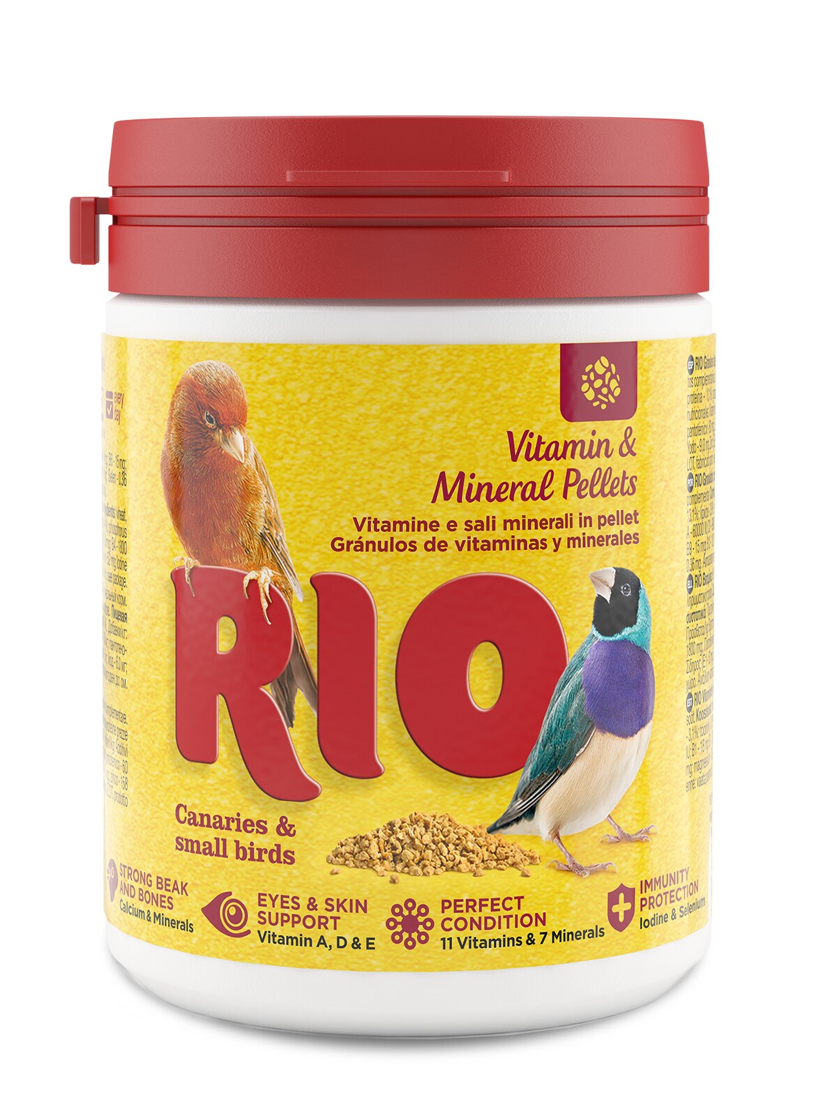 RIO Vitamin and mineral pellets for Canaries, Exotic birds and other small birds 120g