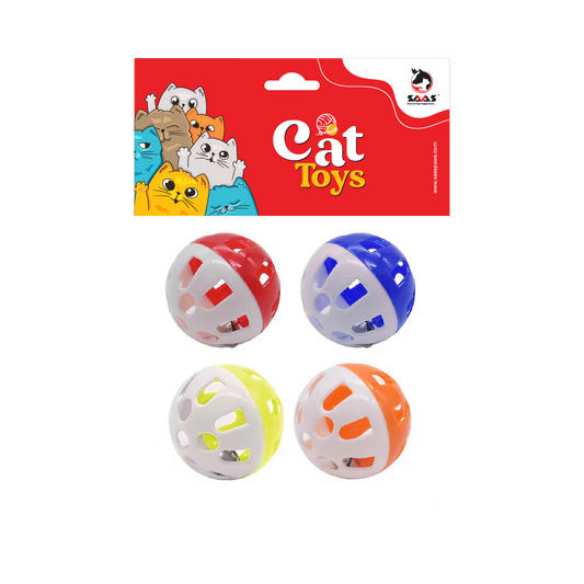 Ball Bell Cat Toys (4 Pcs)