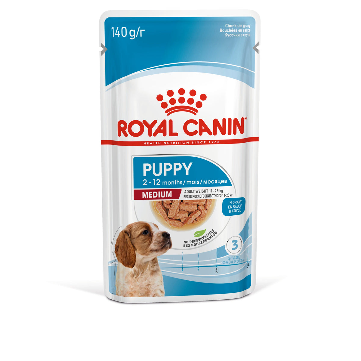 Royal Canin Medium Puppy in Gravy Wet Dog Food - 1 x 140g