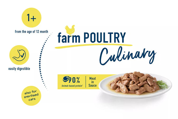 Happy Cat Culinary Farm Poultry Meat in Sauce