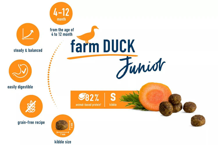 Happy Cat Kitten & Junior Farm Duck Meat in Sauce