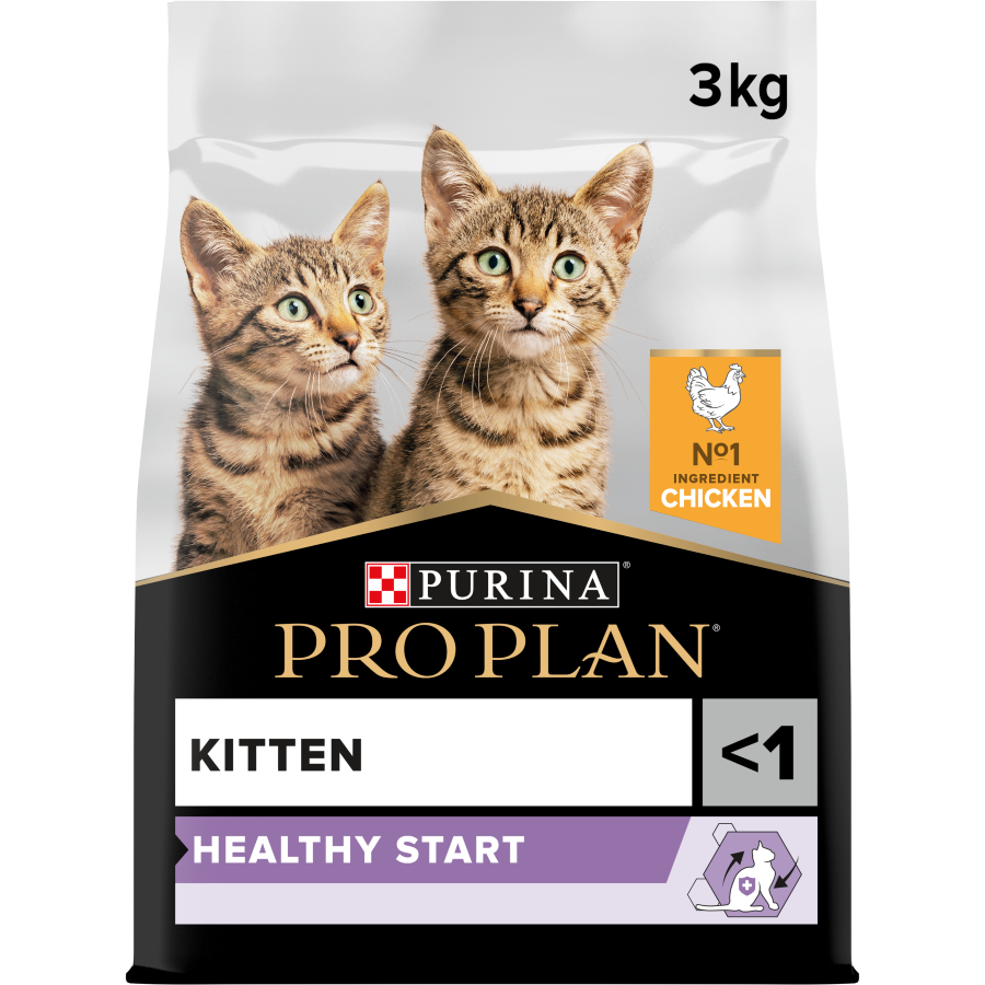 Purina Pro Plan Kitten Healthy Start Dry Cat Food with Chicken, 3 kg