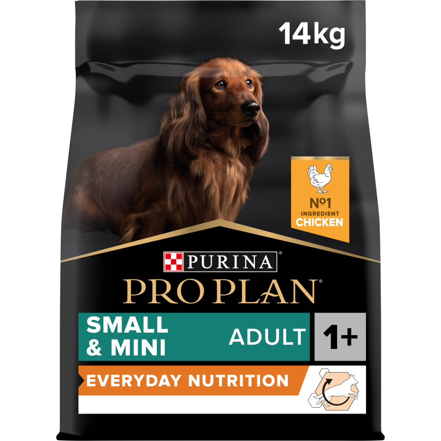 Purina Pro Plan Everyday Nutrition Small and Mini Adult, Dry Dog food with Chicken, 14 kg