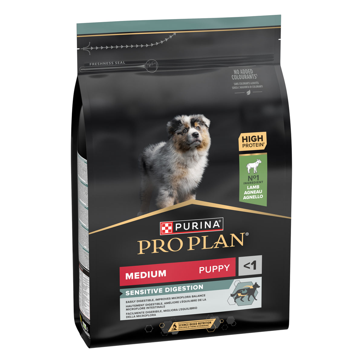 Purina Pro Plan Medium Puppy Sensitive Digestion, Dry Dog food with Lamb, 3kg
