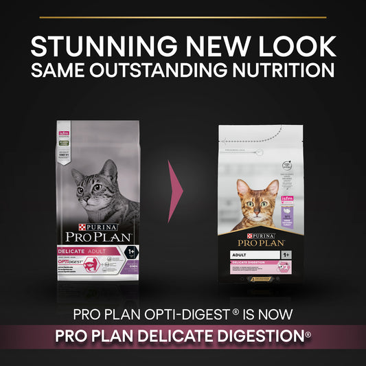 Purina Pro Plan Adult Delicate Digestion, Dry Cat Food with Turkey, 10 kg