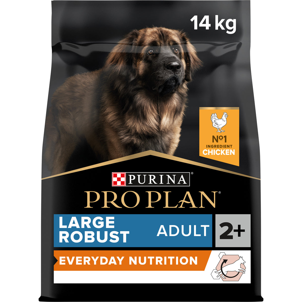 Purina Pro Plan Everyday Nutrition Large Robust Adult, Dry Dog food with Chicken, 14 kg