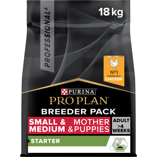 Purina Pro Plan Small and Medium Starter Dry Dog Food with Chicken, 18 kg
