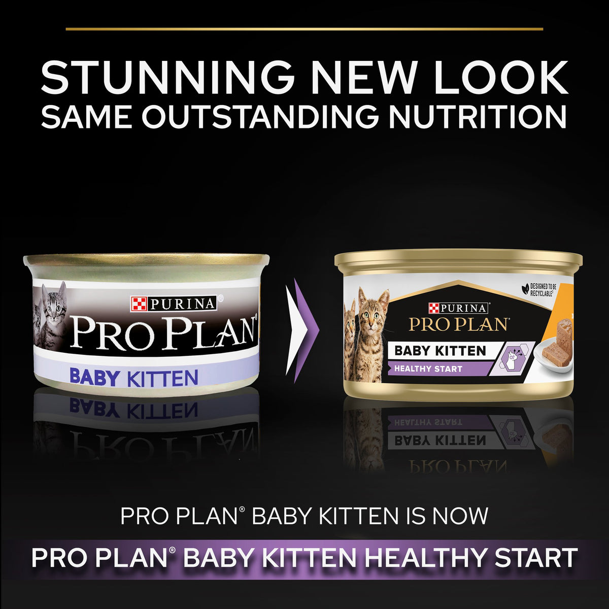 Purina Pro Plan Baby Kitten Mousse Healthy Start, Wet Cat Food, rich in Chicken 85g