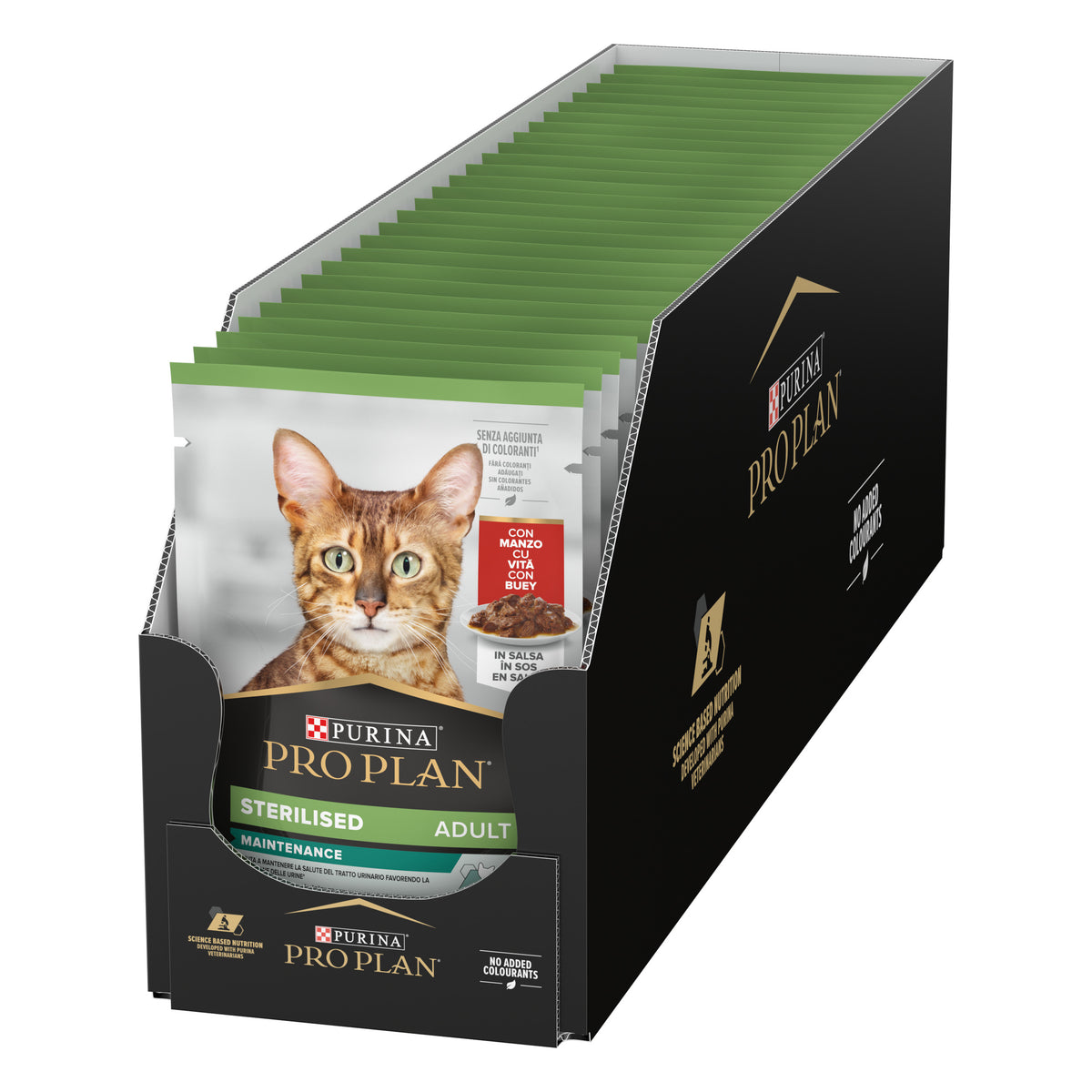 Purina Pro Plan Sterilised Wet Cat Food, Beef in Gravy 85g