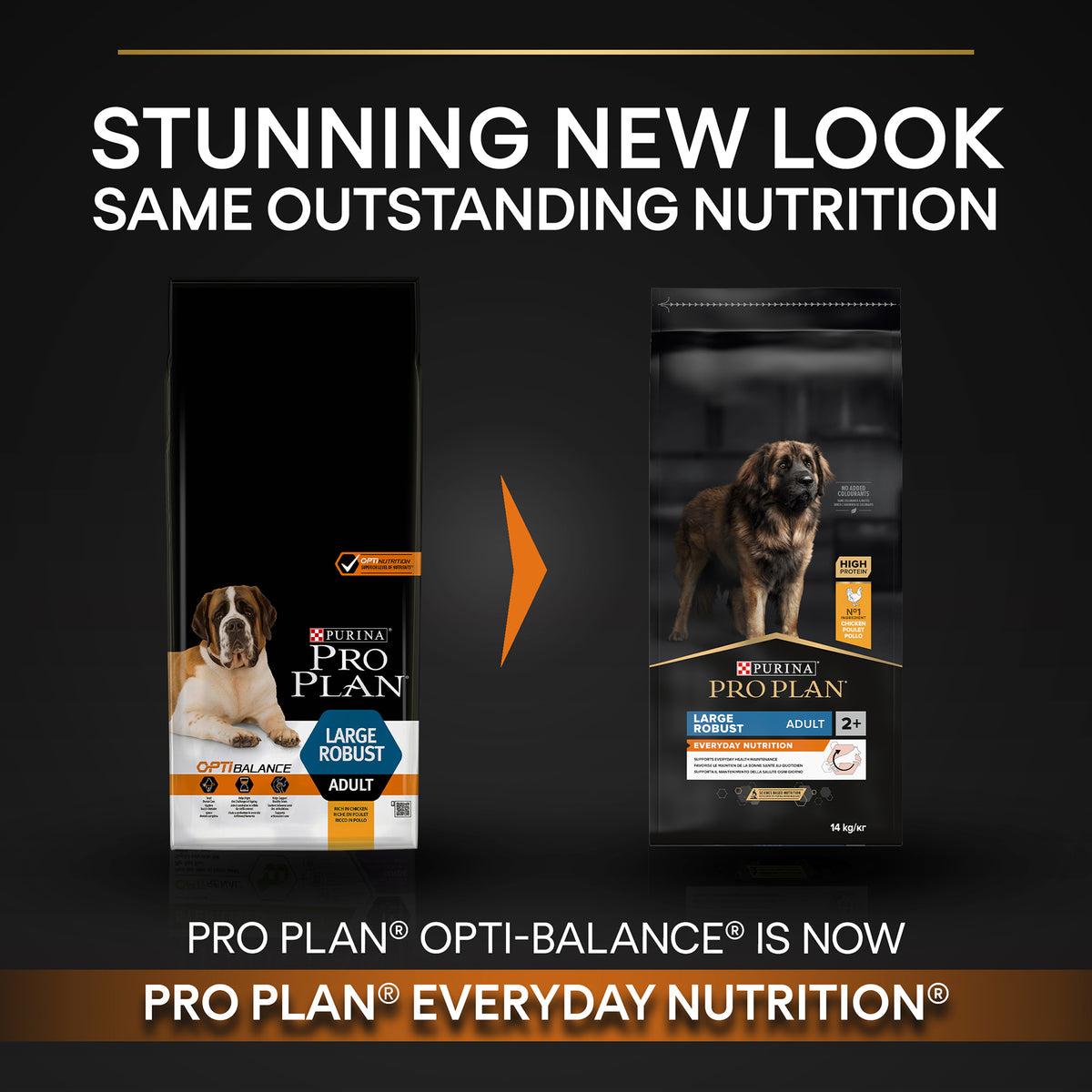 Purina Pro Plan Everyday Nutrition Large Robust Adult, Dry Dog food with Chicken, 14 kg