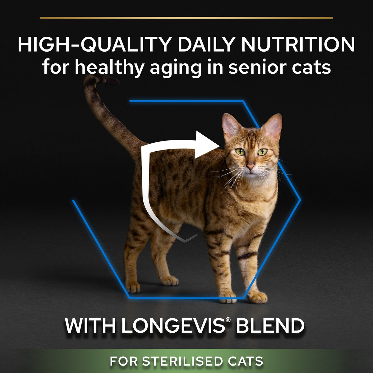 Purina Pro Plan Sterilised Senior 7+ Longevis Dry Cat Food with Turkey, 1.5 kg