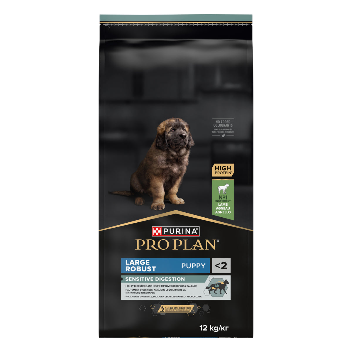 Purina Pro Plan Large Robust Puppy Sensitive Digestion, Dry Dog food with Lamb, 12 kg