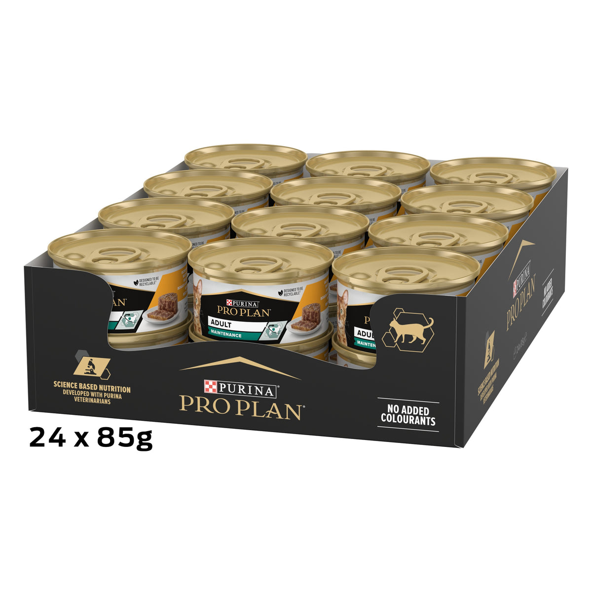 Purina Pro Plan Adult Maintenance, Wet Cat Food, Terrine rich in Chicken 85g
