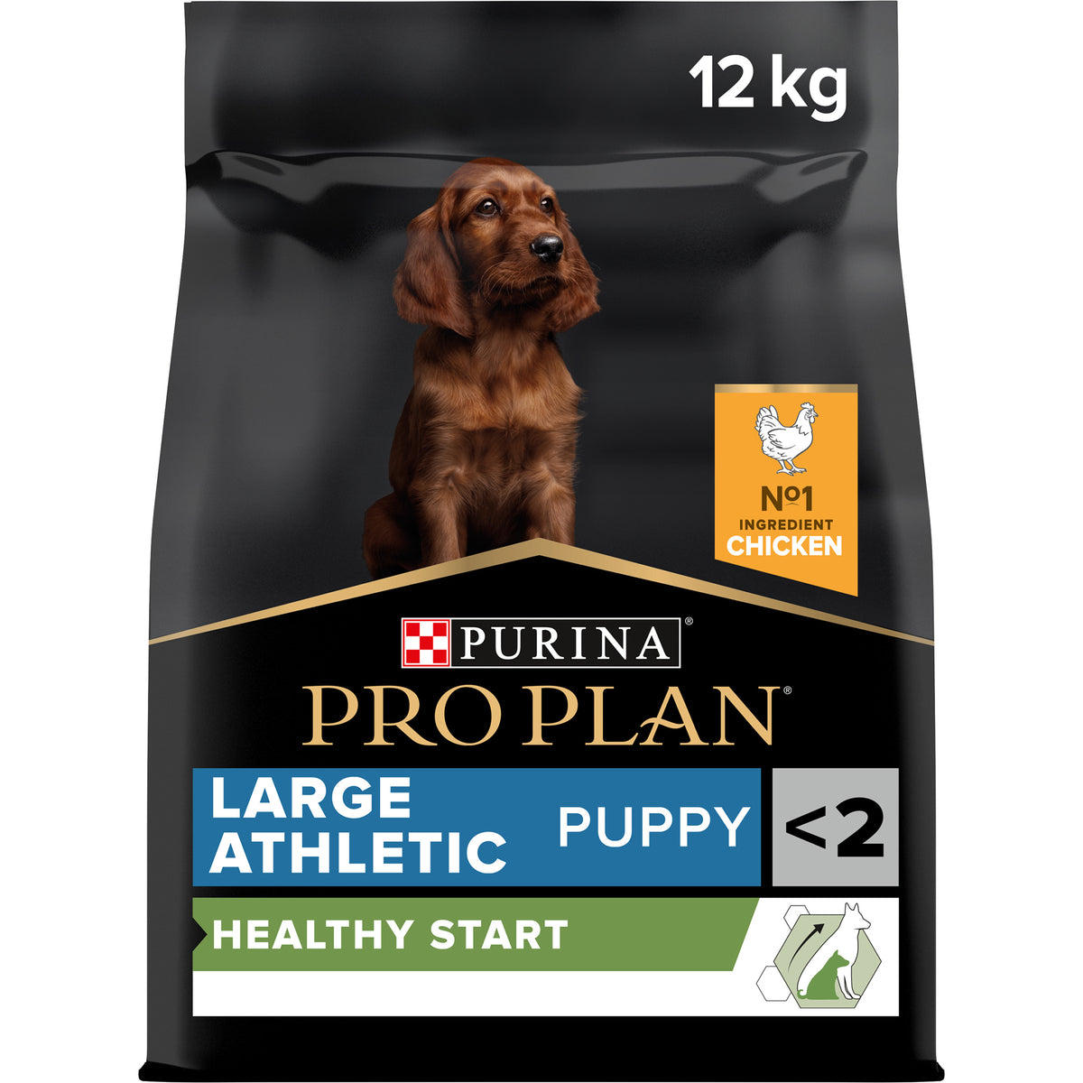 Purina Pro Plan Healthy Start Large Athletic Puppy, Dry Dog food with Chicken, 12 kg