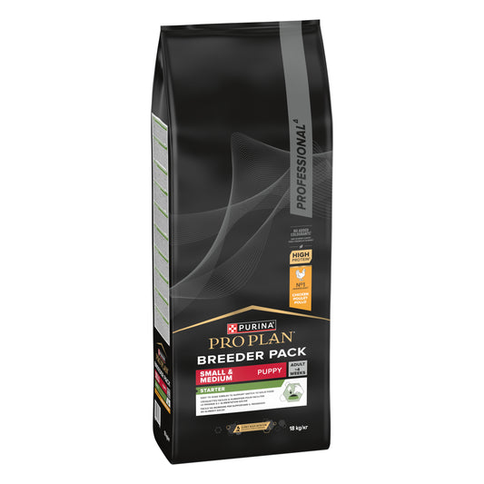 Purina Pro Plan Small and Medium Starter Dry Dog Food with Chicken, 18 kg