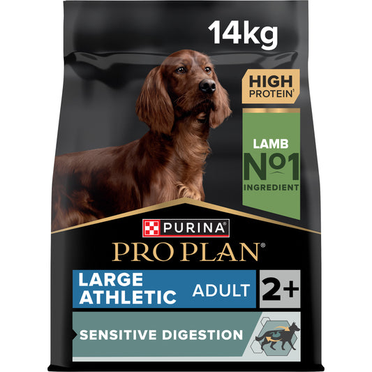 Purina Pro Plan Large Athletic Adult Sensitive Digestion, Dry Dog food with Lamb, 14 kg