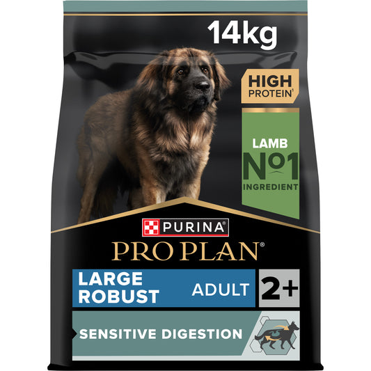 Purina Pro Plan Large Robust Adult Sensitive Digestion, Dry Dog food with Lamb, 14 kg