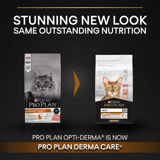 Purina Pro Plan Adult Derma Care, Dry Cat Food with Salmon, 3 kg